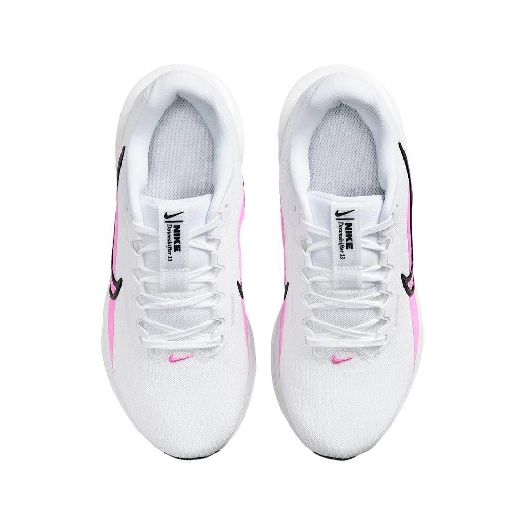 Nike Downshifter 13 White Black Pink Spell Women Sneakers FD6476-109