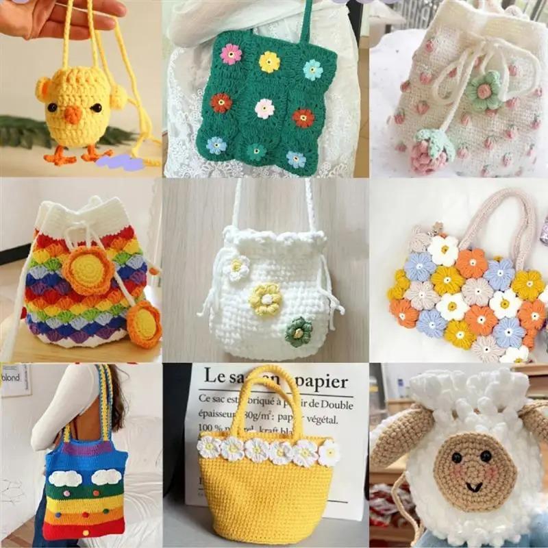 20Pcs/Lot Milk Cotton Wool Yarn Set 4 Strands Soft Baby Cotton Yarn Woolen Yarn for DIY Dolls Bags Sweater Hats Combination Pack