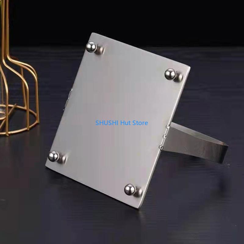 Stainless Steel Napkin Holder Freestanding Paper Napkin Tissue Dispenser for Home Ktchen Countertop Dining Table Napkin D57B