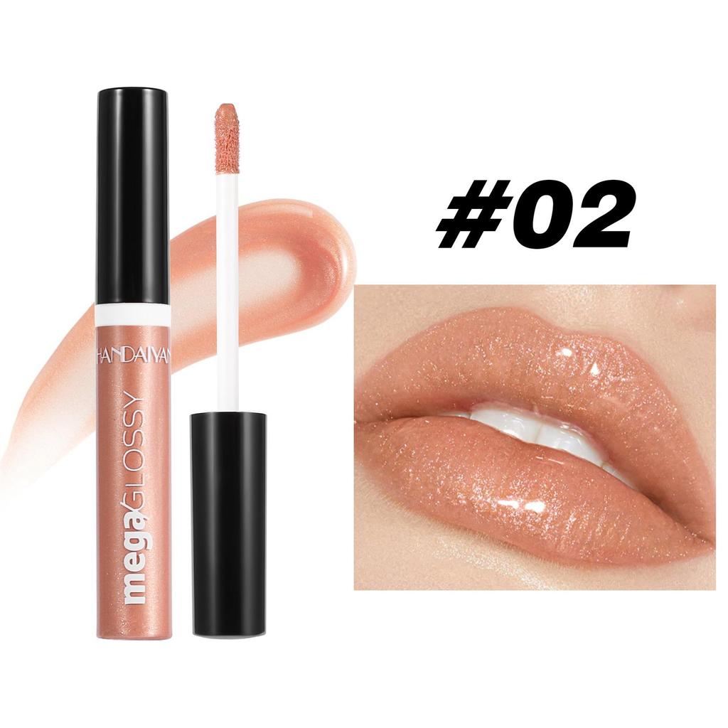 Pearl Fine Flash Lip Glaze Długotrwały Nawilżający Błyszczyk do Ust Płynna Szminka Przezroczysty Olejek do Ust Makijaż Ust Kosmetyki Damskie