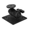 Double Ball Mount Aluminum Alloy Heavy Duty Dual Socket Arm with 1.5 Inch C Size Ball Adapter for Vehicle Truck Boat
