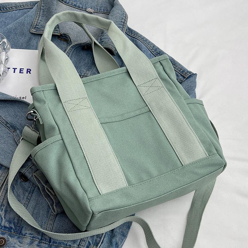 

Полотняна сумка Жіноча сумка через плече великої місткості Сумка на плече зелений