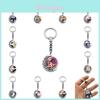 Anime Haikyuu Keychain Rotating Moon Pendant Zinc Alloy Metal Key Accessory For Backpacks
