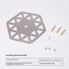 Portable Stove Stand Heat-Resistant Trivet Stainless Steel Pot Holder  Stove Stabilizer Plate Non-Slip Gas Stove Stand