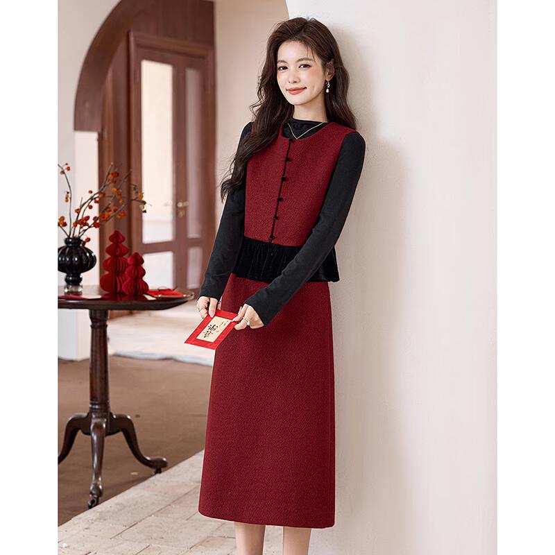 Si Shui Nian Hua 25 Winter Petite Women's Velvet Hem Set