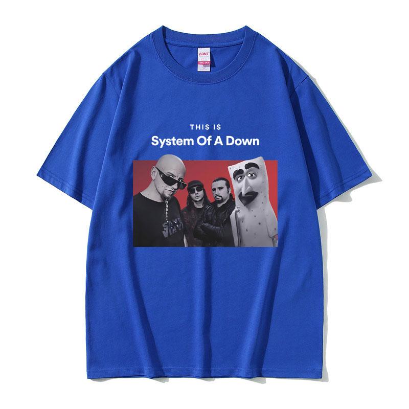 This Is System of A Down T Shirts Unisex Women Cotton Vintage Oversized Tshirt Unisexs 90s Rock Band Alternative Metal Music Tshirt