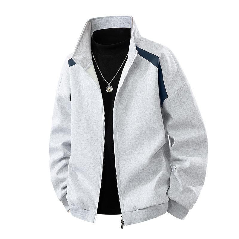 

Осенняя Новая Куртка Мужская Модная Повседневная Куртка для Пары Трендовая Куртка Повседневная 5XL светло-серый