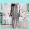 Robe Longue en Soie de Lait avec Motif Assemblé pour un Style Décontracté d'Été