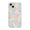 Blue pink flowers and plants are suitable for iPhone17ProMax mobile phone case 14 Apple 12/11 matte 13 all-inclusive