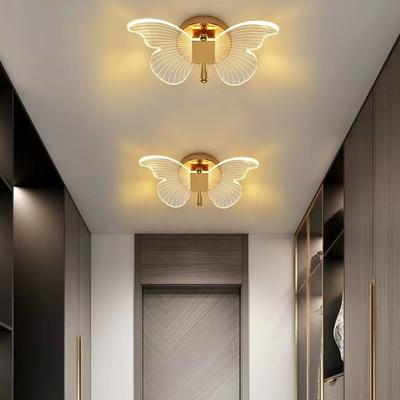 LED Schmetterling Wandleuchte Innenbeleuchtung Zuhause Schlafzimmer Moderne Schmetterling Wandleuchte Kreative Wohnzimmer Dekoration Deckenleuchte