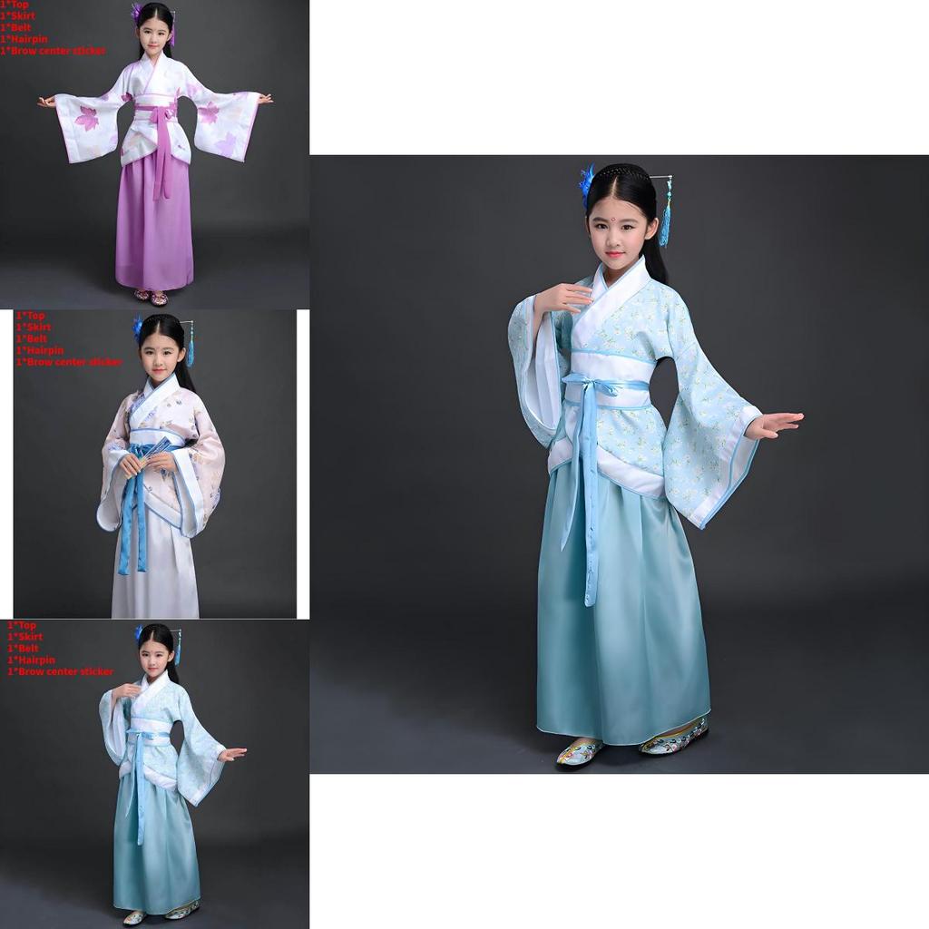Childrens Chinese Traditional Costume With Polyester Fabric For Ethnic Dance And Cultural Celebrations