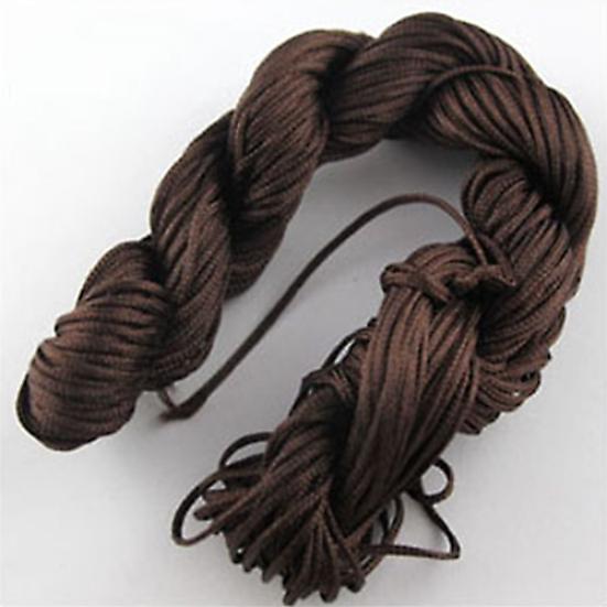 1Roll 25m Nylon Cord Thread Chinese Knot Macrame Bracelet Braided String