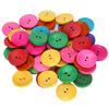 150Pcs Sewing Button Wooden Bowl Shape 2 Holes Multicolor DIY Clothing Crafts Supplies 30mm Dia