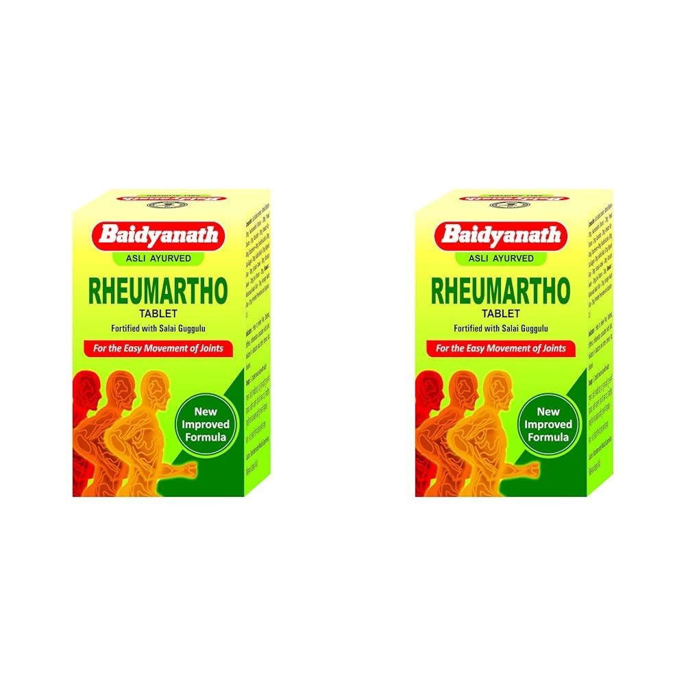 

Baidyanath Asli Ayurved Rheumartho Tablets 50 X Pack of 2 Pain Relief Joint Support Formula