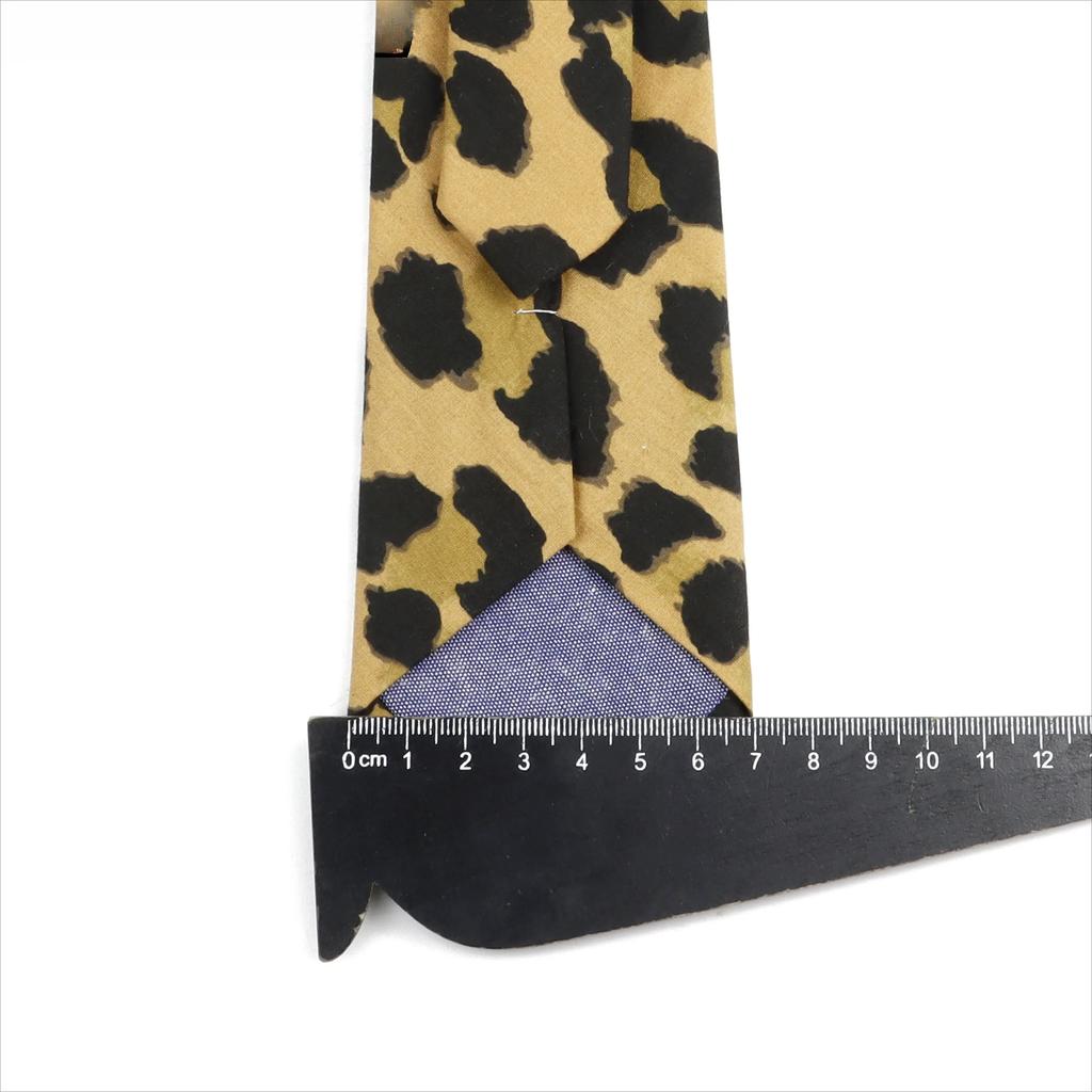 Men's Sexy 7cm Tie Leopard Fabric Ties Casual Fashion Party Cotton Necktie Shirt Accessories Gift For Wedding Vacation Cosplay