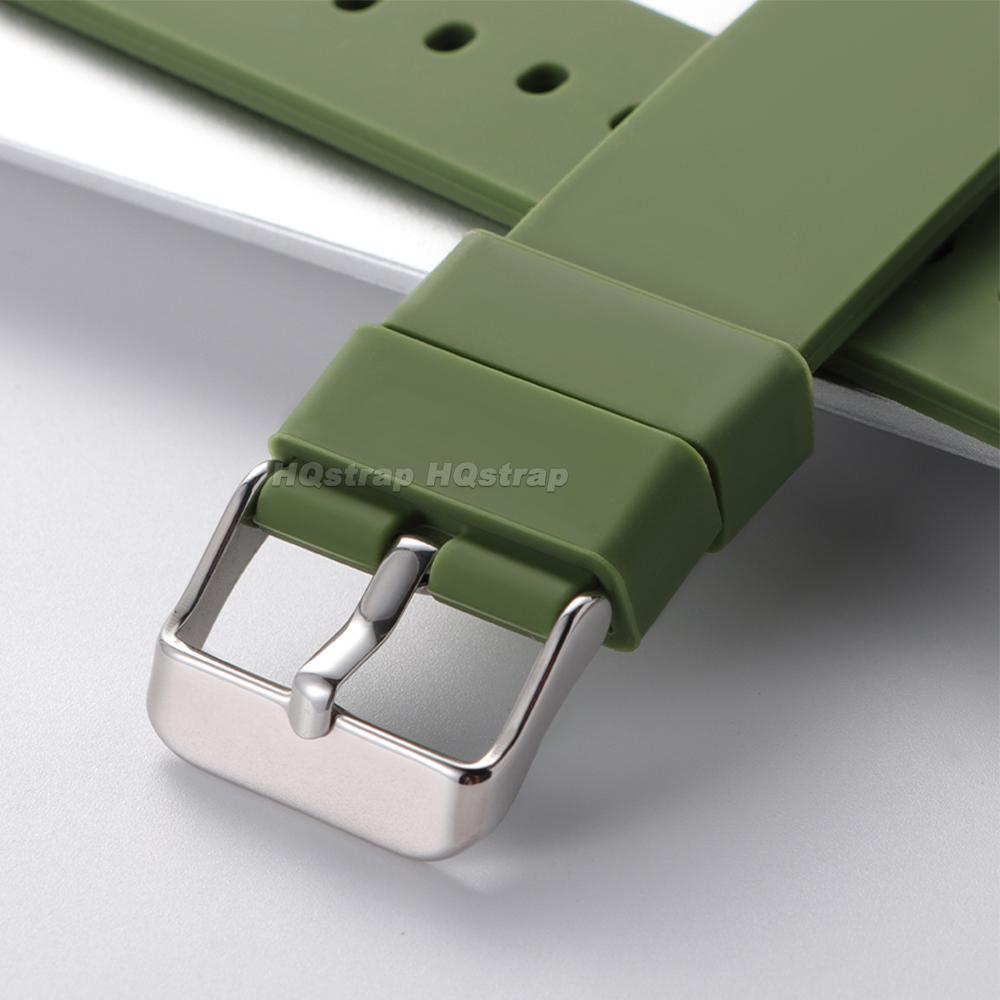 Miękki silikonowy pasek do zegarka 18mm 20mm 22mm 24mm z szybkozłączką Bransoleta do Seiko do Omega Pasek Mężczyźni Kobiety Uniwersalny pasek do zegarka