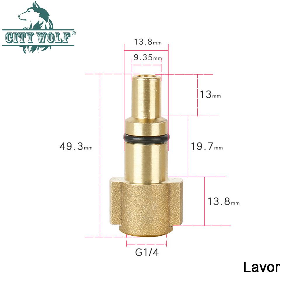 High Pressure Washer Car Washer Brass Adaptor Snow Foam Jointr Karcher Lavor Huter AR Makita Interskol Bosche Alto Patriot Bort