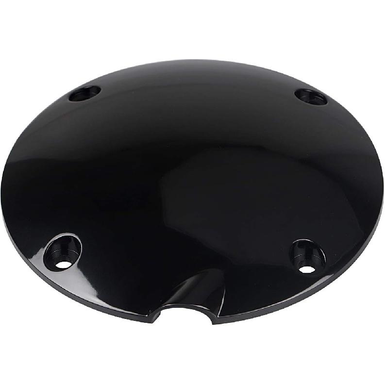 4 Hole Replacement Clutch Derby Cover Fit For 1994-2003 Harley Sportster XLH1200/883 Custom XL883C, Smooth Black