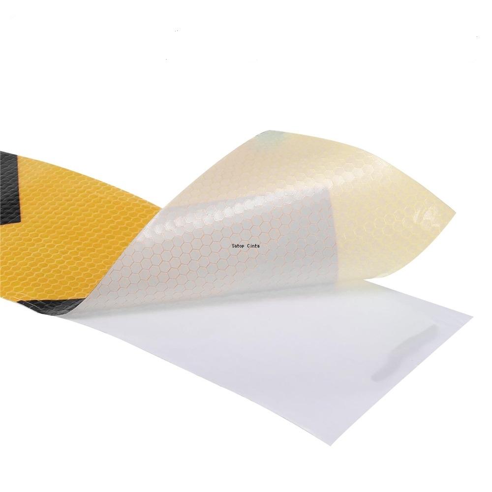 4inch*16FT Waterproof Reflective Tape Yellow-Black Conspicuity Adhesive Safety Stickers Arrow Warning Reflector Tapes For Trucks