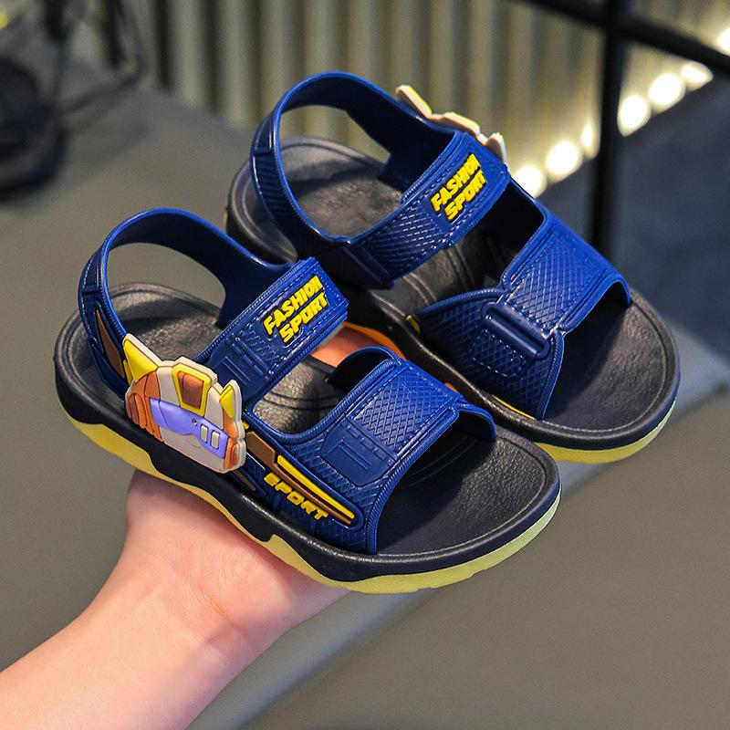 2026New Summer Children's Mech Sandals Soft-soled non-slip boys' baby sports beach shoes Direct Supply