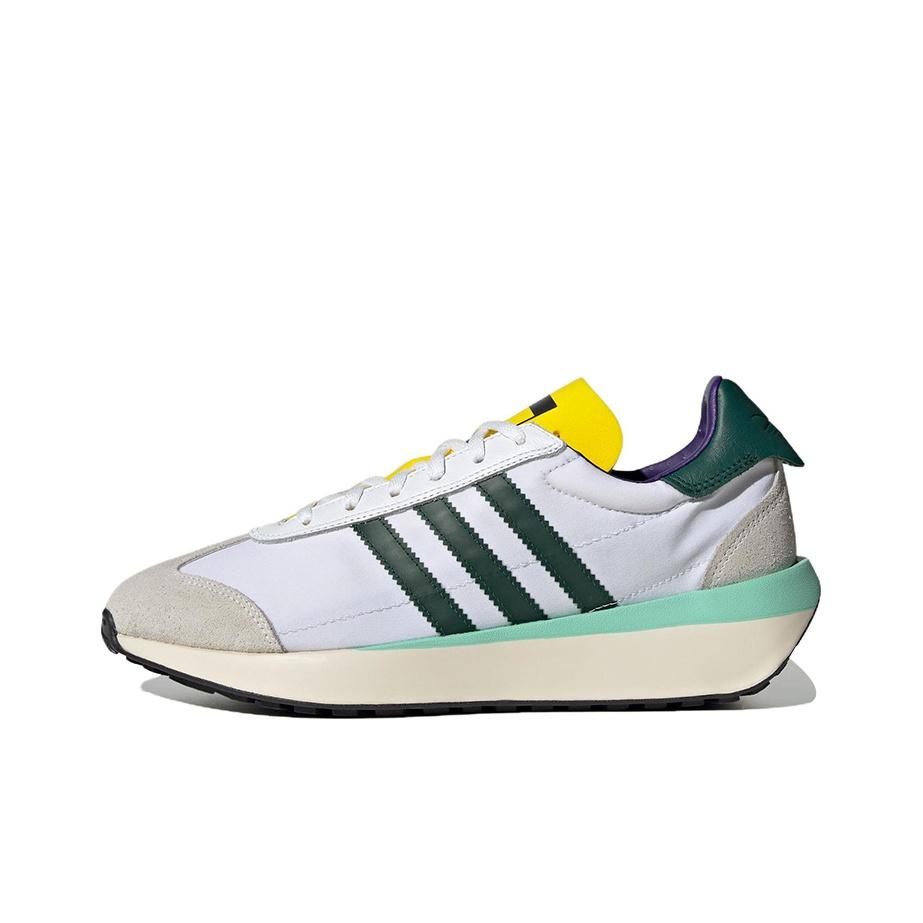 adidas Country XLG Weiß Collegiate Grün Gelb Unisex Sneaker Wolkenweiß IF8118