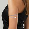 Upper Arm Cuff Bracelet for Women Minimalist Gold Plated Armband Statement Party Armlets Jewelry