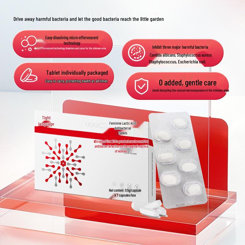 Feminine Intimpflege-Tabletten: Antibakteriell, Pflegend, Linderung von Geruch & Ausfluss, Vaginale Regeneration.