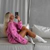 Ins Street Hole Wasteland Wind Loose Sweater Women's Autumn Round Neck Trendy Temperament