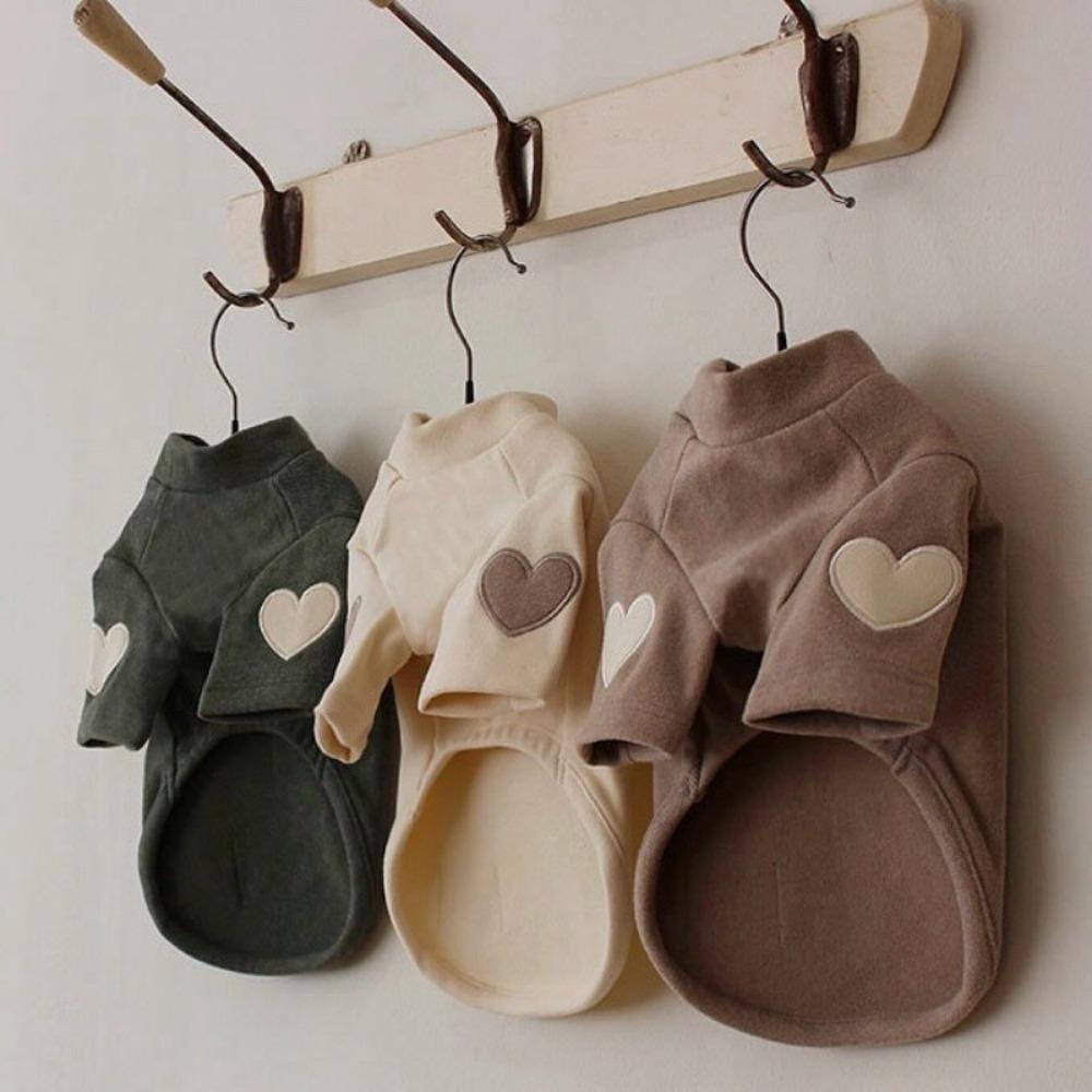 Fashion Winter Warm Gift Pet Dog Clothes Cute Love Bear Teddy Puppy Clothing Base Shirt Yorkshire Hoodie Cat Pet Warm Clothes