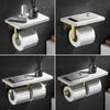 White Marble Bathroom Paper Holder with Phone Holder Brushed Gold Paper Roll Holder Tissue Holder Rack Toilet Paper Holder
