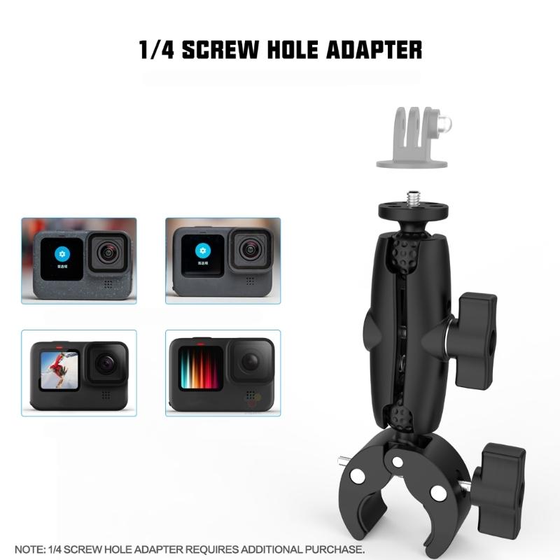 Secure Mount Bracket for Action Cameras Clamp Mount Enhances Filming Experience Easy to Use Recording Solution