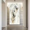 Zwierzę Koń Abstrakcyjny Obraz Plakat Malarstwo na Płótnie Salon Sztuka Ścienna Mural Dekoracja Mural do Nowoczesnego Wystroju Domu Bez Ramy