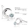 Lala Christie Moon June Platinum Women's Earrings, Birthstone, Moonstone, pt900, le102-0001-pt-06