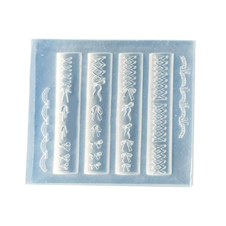 Nail Art Silicone Mold Bowknot Theme Manicure Training Tool Professional Manicure Supplies Perfect for Various Occasion