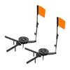 2pcs Fishing Rod Tip Up Fishing Tackle Accessory Tip Ups Strikes Indicators with Poles Flags Outdoor Ice Fishing Gear