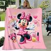 1pc Minnie Printing Blanket - Soft, All-Season Throw for Office Blanket, Car, Travel