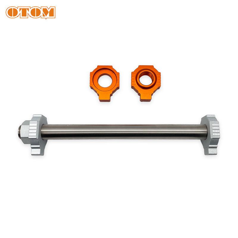 OTOM Motorcycle Rear Axle With Nut Axle Block Pivot Wheel Hub Shaft For KTM HUSQVARNA GASGAS SX85 TC85 2015-2024 MC85 2021-2024