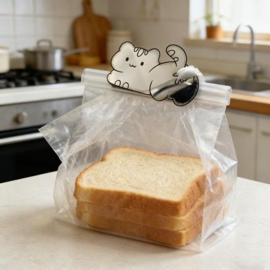 Funny Cat Butt Bread Clip Stainless Steel Bag Sealer Food Freshness Clip Snack Sealing Clip Novelty Gift for Cat Lovers