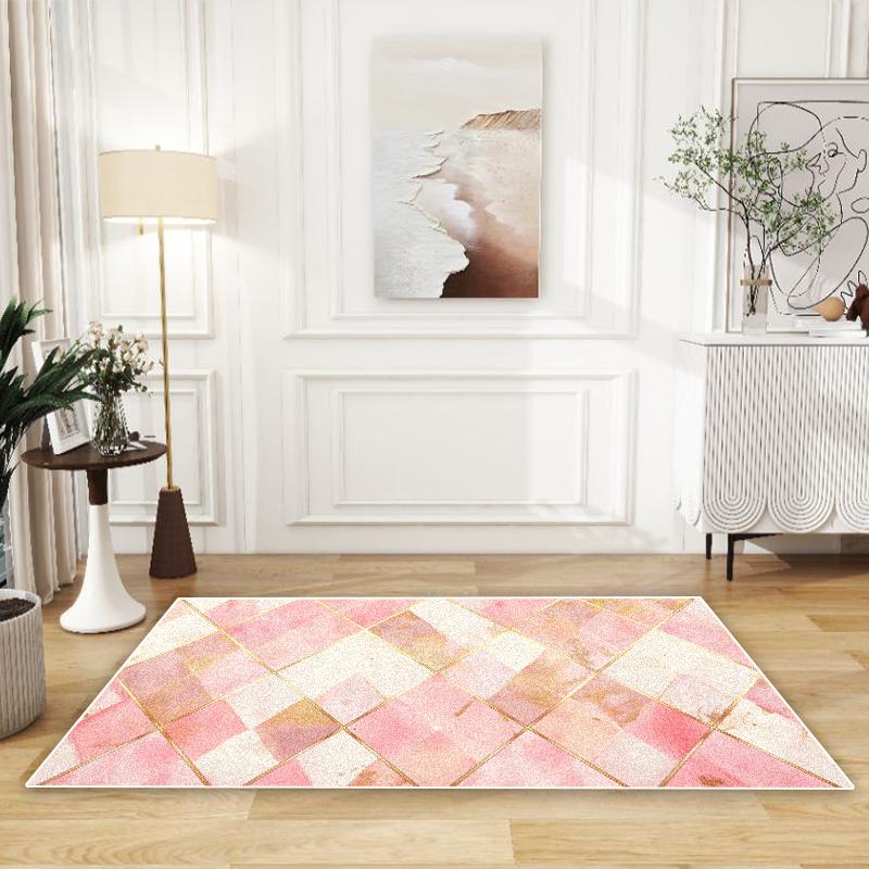 Modny Dywan w Stylu Lekkiego Luksusu Salon Dekoracja Domu Stoliki Kawowe Antypoślizgowe Dywaniki Pod Sofę Sypialnia Zmywalne Maty Podłogowe