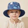 Spring & Summer Kids' Cotton Shark Bucket Hat - Wide Brim for Boys & Girls