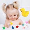 50Pcs Mini Resin Duck Toy Colorful Small Duck Ornament Tiny Animal