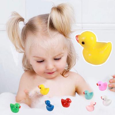 50 Stück Mini Harzente Spielzeug Bunte Kleine Enten Verzierung Winzige Tiere