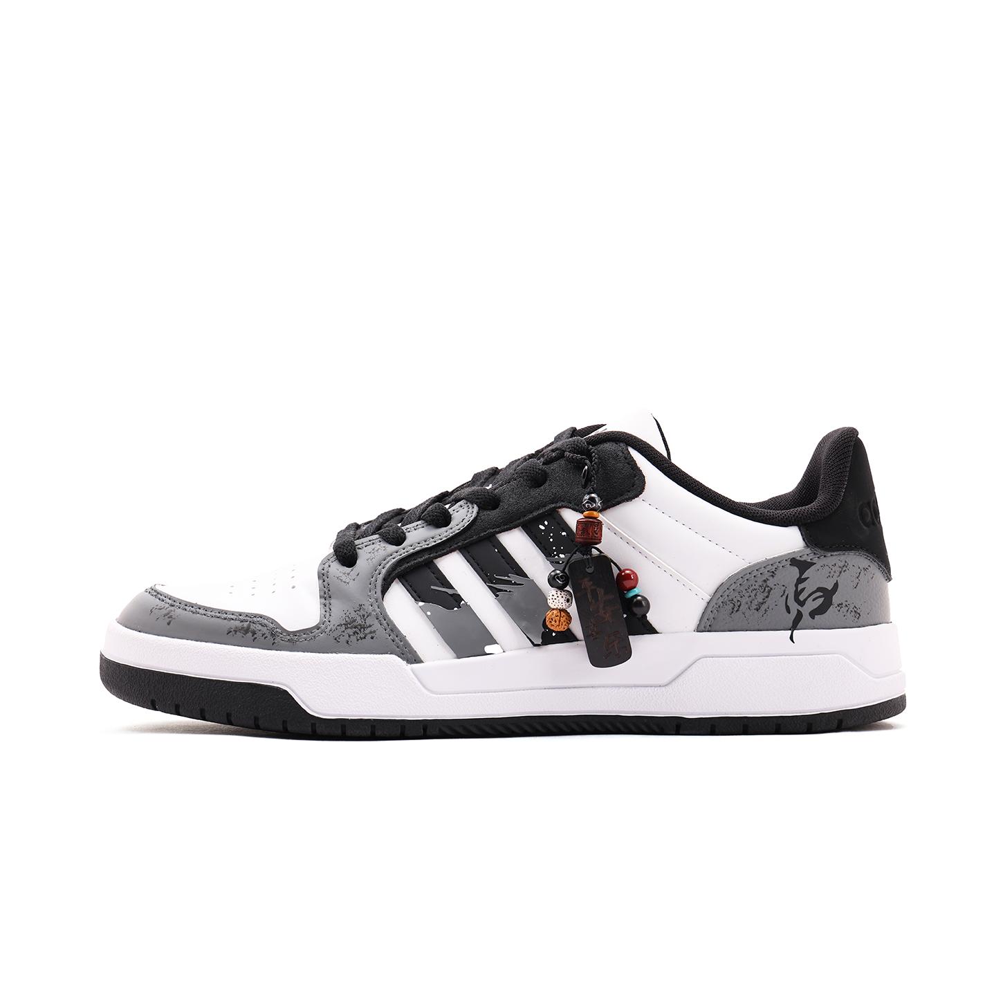 

Adidas ENTRAP Leather Wrapping, Wear Resistant And Non Slip Low top Skateboard Shoes Unisex Black White JQ3923(Team59-) 45⅓
