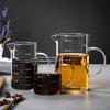 Transparent Food-Grade Glass Measuring Beaker with Handle