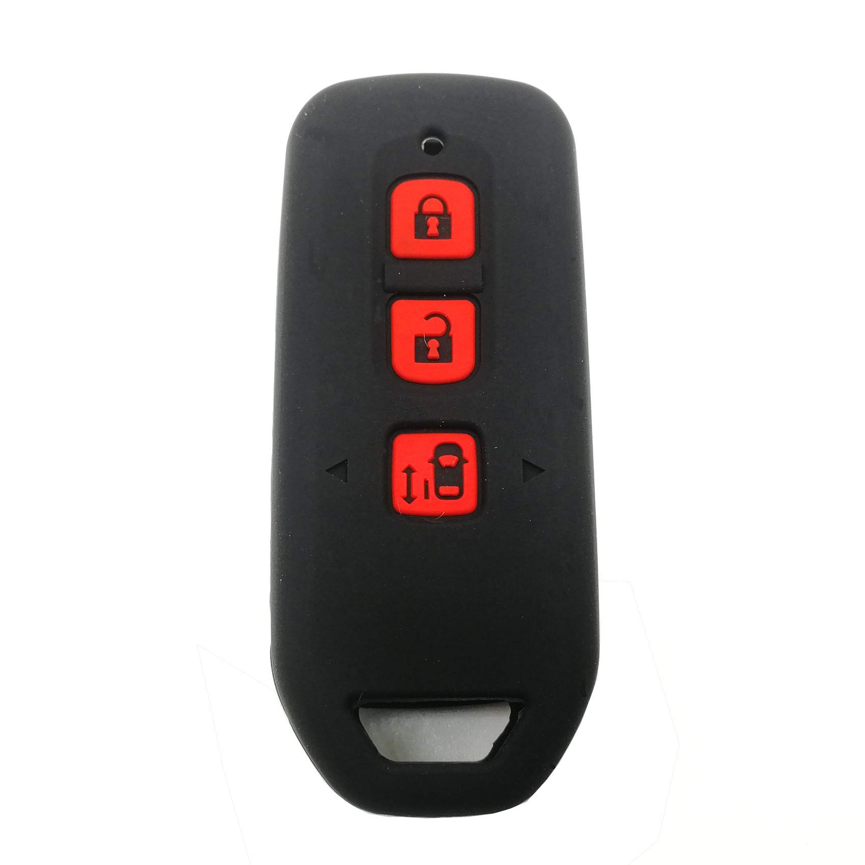 Silicone Smart Key Cover, Honda Series, Black, 3 Buttons, Key чёрный