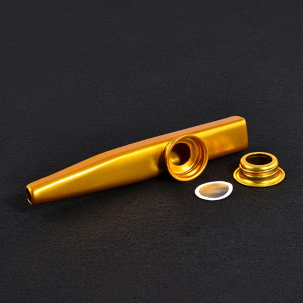 Party Aluminum Gift Children Kids Kazoo Flute 5 Pcs Diaphragm Harmonica Metal