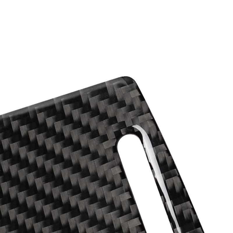 Water Cup Holder Trim, Carbon Fiber Car Center Console Water Cup Holder Panel Cover Trim for C7 4G8 2012-2018