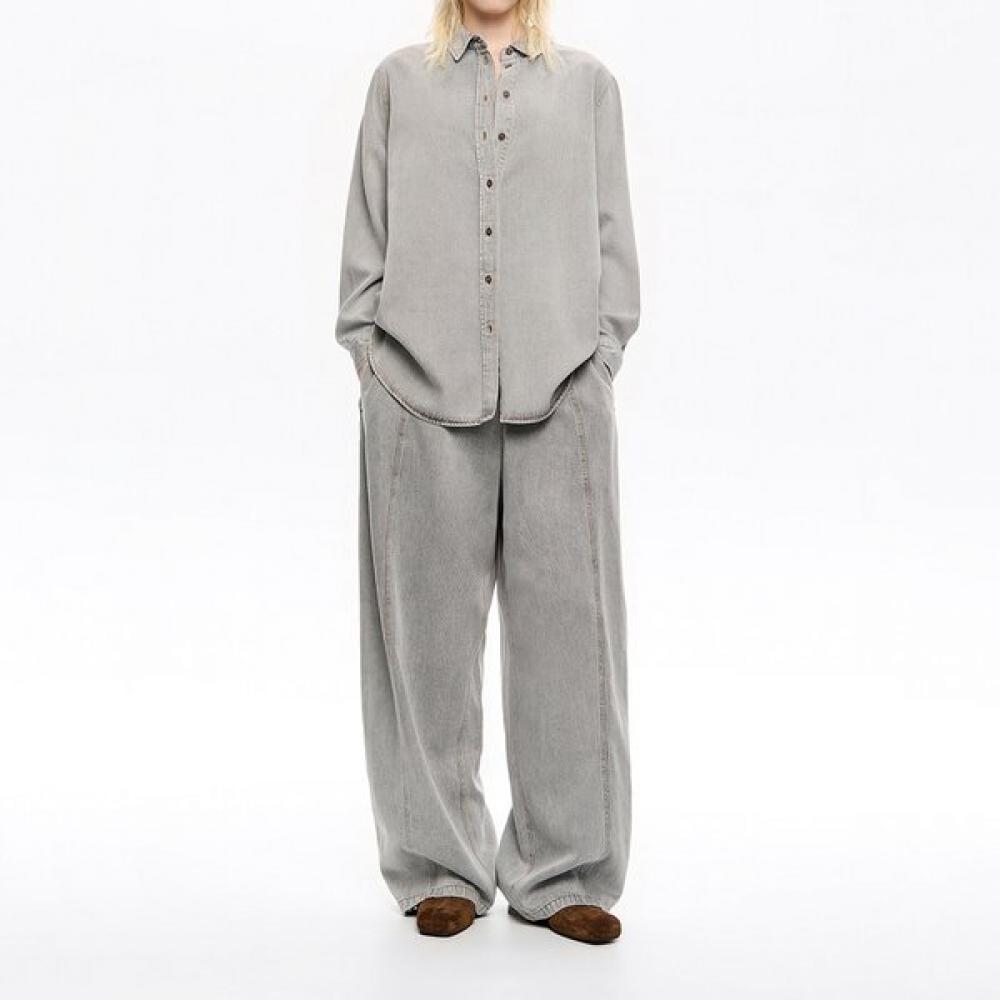 

Bimba Y Lola Fluid Wide Trousers graY B265awn011grb Gray/S