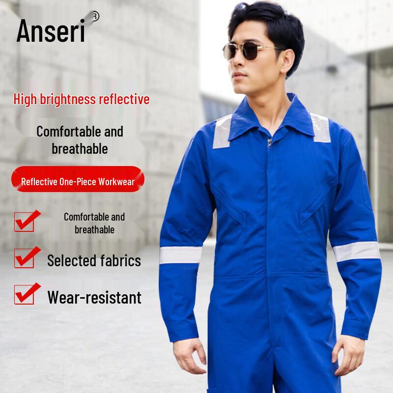 

Ansaicui Reflective Long-Sleeve Coveralls 4XL