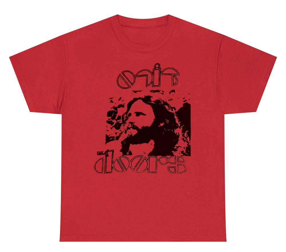 The Doors band Red T-shirt Unisex All sizes Unisex tee JJ4620 Unisex T-Shirt XXXXL